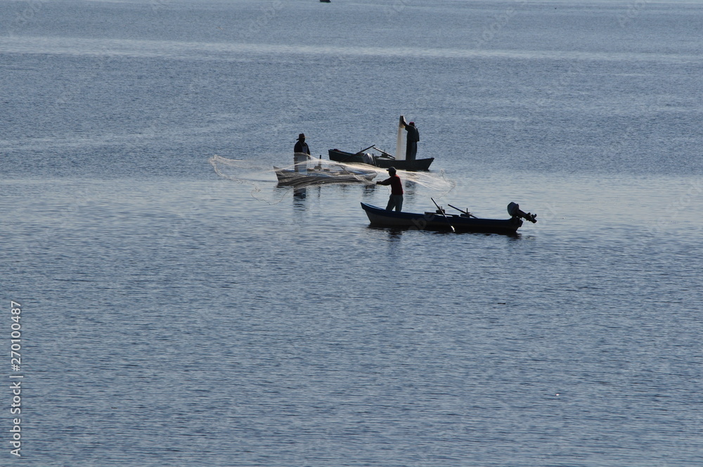 Naklejka premium pescadores