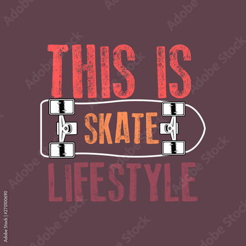 skateboard life kids apparel colorful poster children fun adventure
