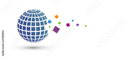 mondo, sfera, palla, pixel comunicazione, comunicare, 
