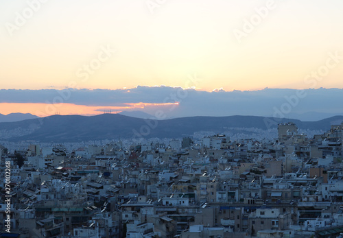 coucher de soleil a Athenes © David