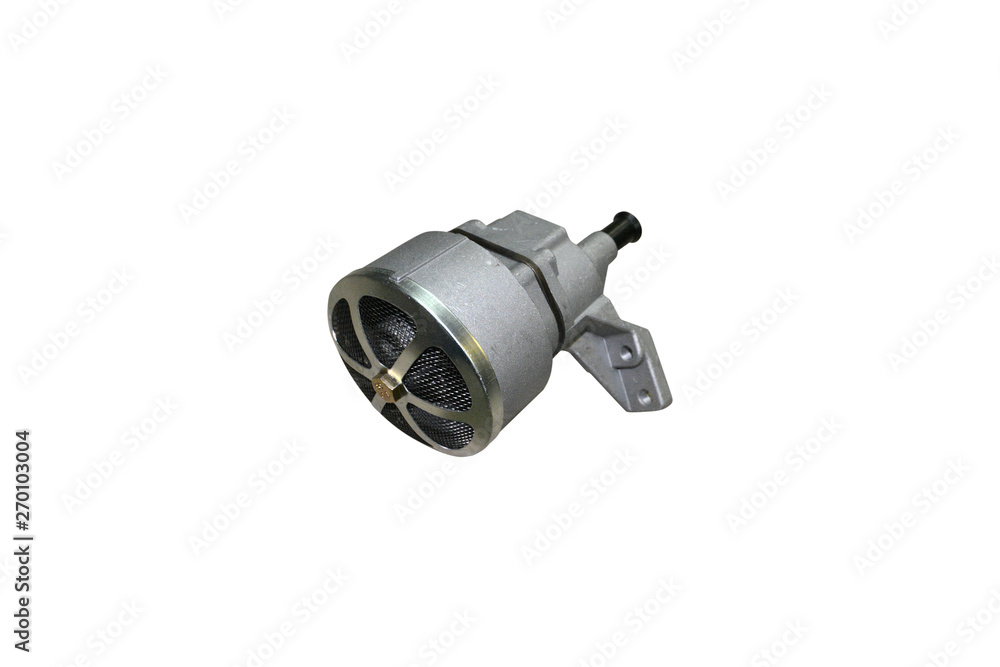 car oil pump isolated on white background car oil pump isolated on white background