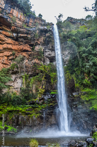 Beautiful secluded and majestic Lonecreek or Lone creek falls  waterfall in Sabie Mpumalanga South Africa