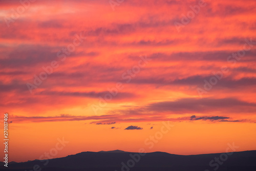 Beautiful sunset sky, colorful clouds. © Inga Av