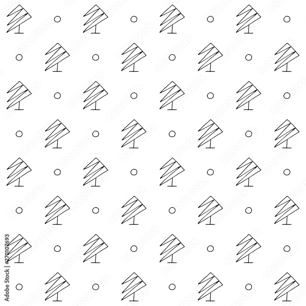 Seamless vector pattern. symmetrical background with hand drawn decorative trees. Black and white print. Graphic abstract design, illustration for wrapping, wallpaper, fabric, packaging, textile Seamless vector pattern. symmetrical background with hand drawn decorative trees. Black and white print. Graphic abstract design, illustration for wrapping, wallpaper, fabric, packaging, textile