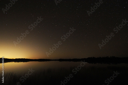 Night skies over Everglades National Park, Florida, with light pollution from Homestead affecting visibility of fainter stars even deep in the park. © Francisco