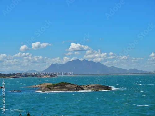 landscape islands and montain mestre alvaro vila velha espirito santo brasil