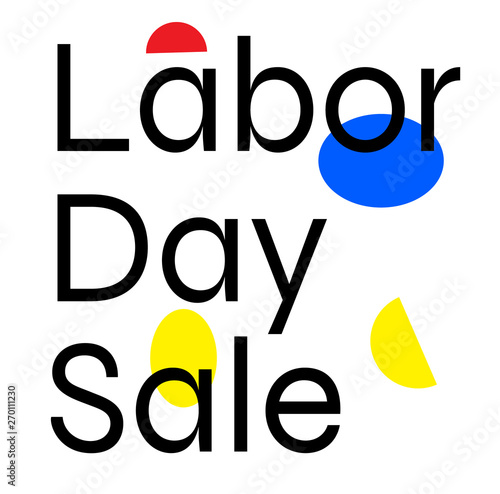 LABOR DAY SALE stamp on white background