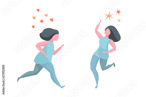 Running Active Happy Healthy Woman