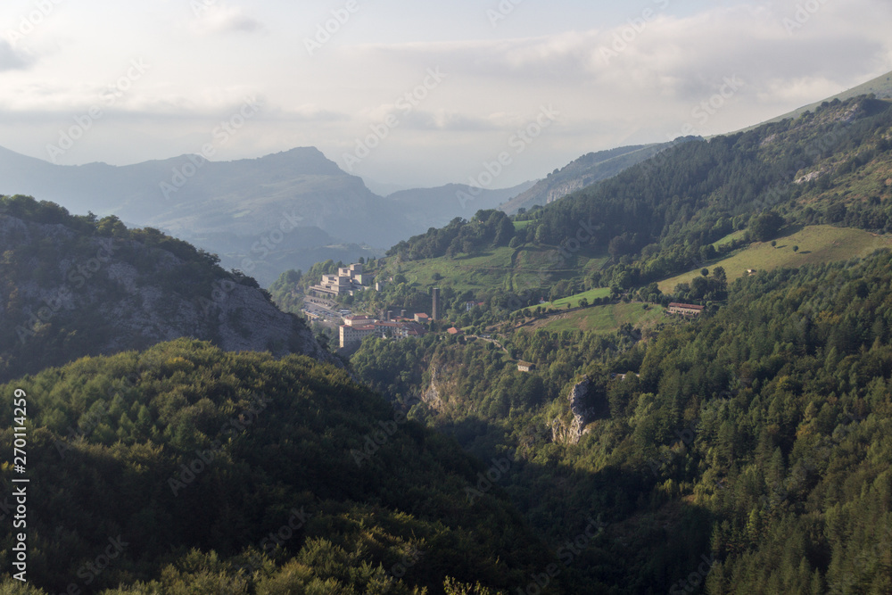 Views from the mountain Gazteluaitz in Oñati (Basque country)