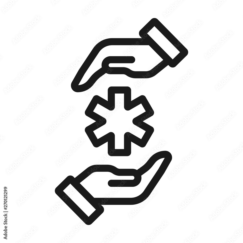 medical protection - minimal line web icon. simple vector illustration. concept for infographic, website or app. medical protection - minimal line web icon. simple vector illustration. concept for infographic, website or app.