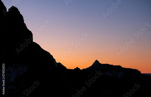 Kolob Canyons Silhouette Sunrise