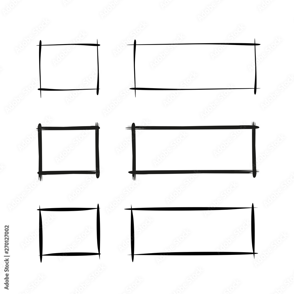 grunge and hand drawn rectangle border frames grunge and hand drawn rectangle border frames