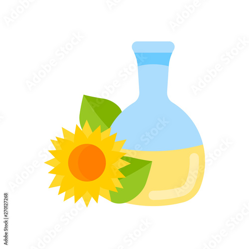 Sunflower Oil Illustration