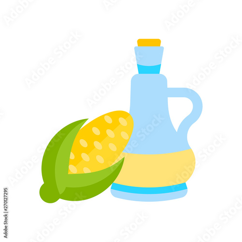 Corn Oil Illustration