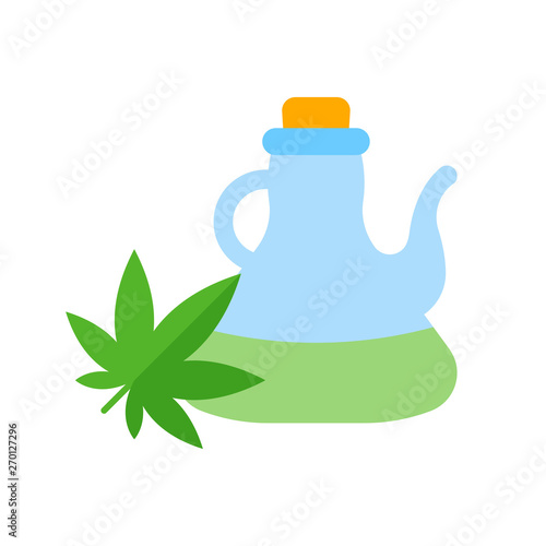 Hemp Oil Illustration