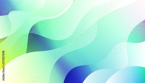 Template Background With Wave Geometric Shape. For Template Cell Phone Backgrounds. Vector Illustration with Color Gradient.