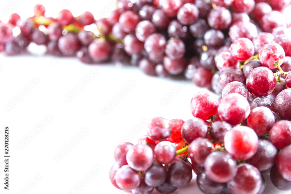 fresh red grape with water drop isolated fresh red grape with water drop isolated