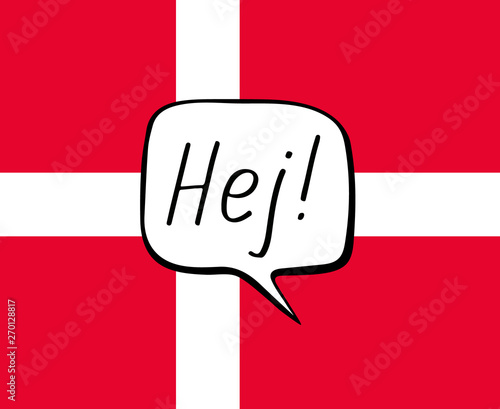 Fotografia, Obraz Greeting in Danish