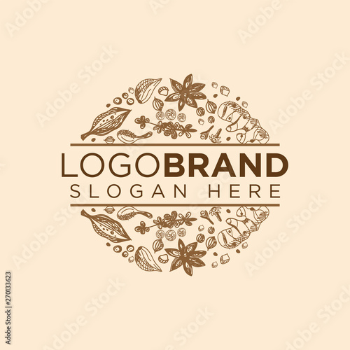 Spice Logo Type vector template