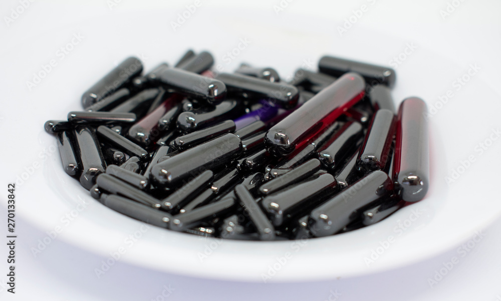 Fototapeta premium Luxury Ruby on white background