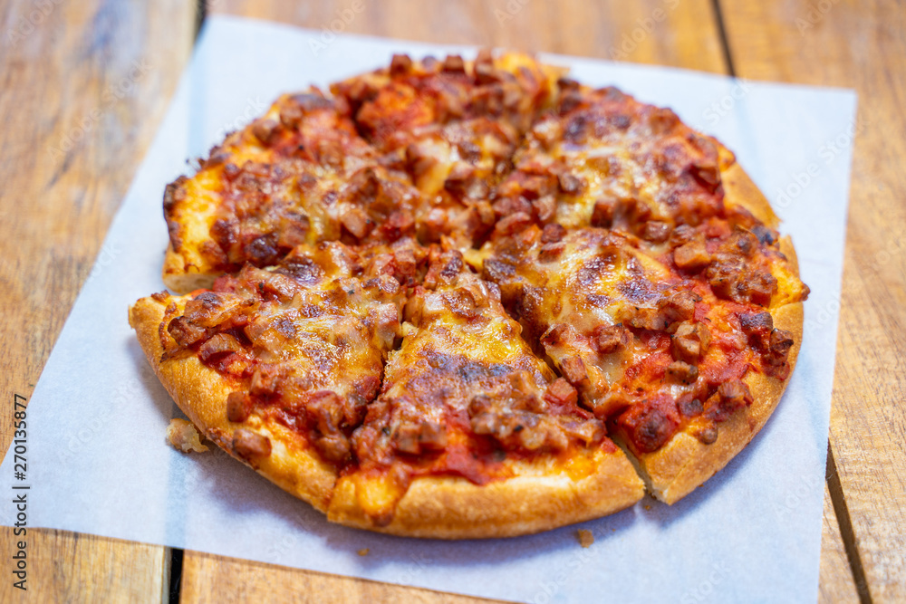 ham and bacon fluffy pizza take away ham and bacon fluffy pizza take away