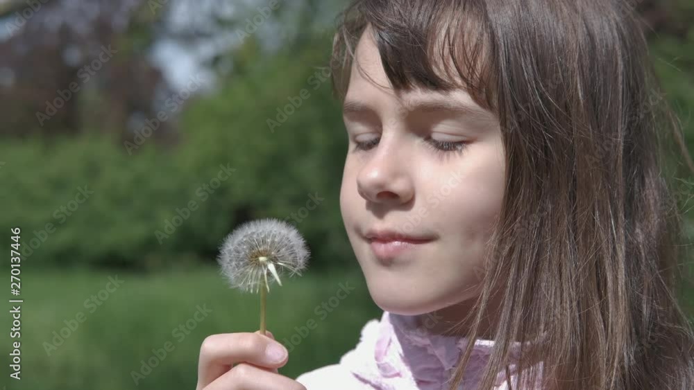 Spring allergy. Little girl with bare electric wires. Spring allergy. Little girl with bare electric wires.