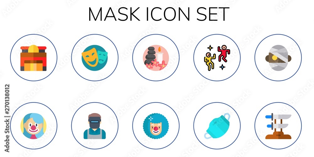 mask icon set