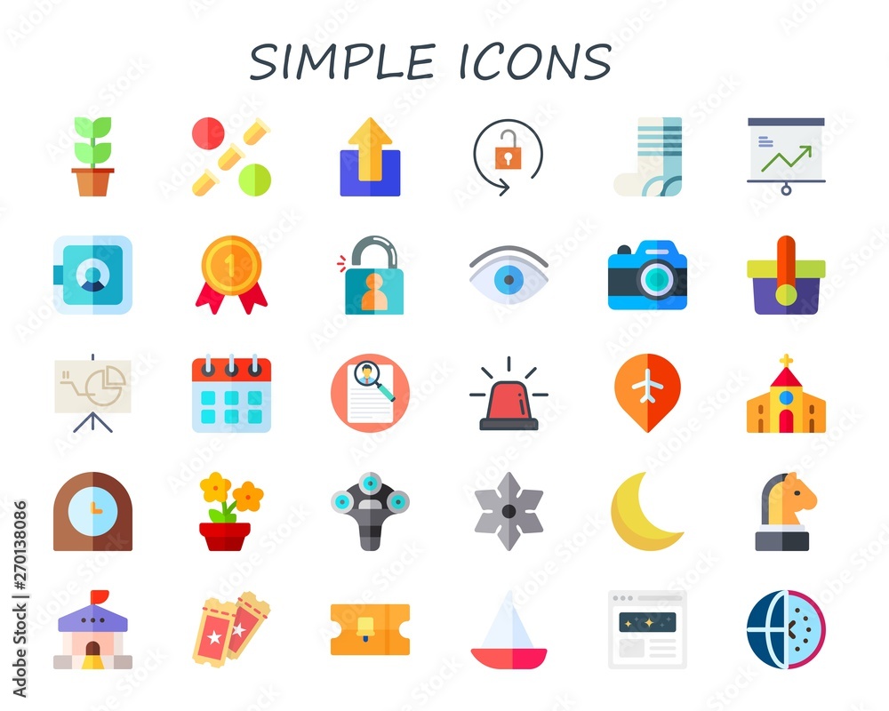 simple icon set simple icon set