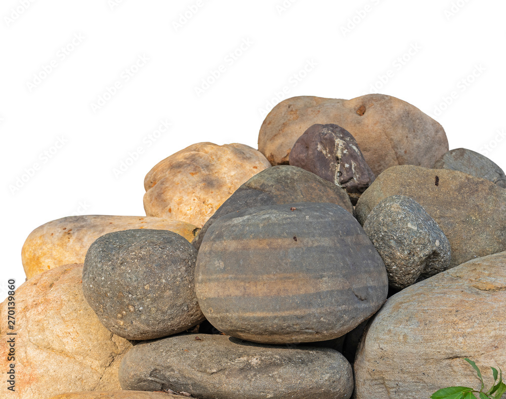 A group of stones rock lay isolated on white background,clipping paths A group of stones rock lay isolated on white background,clipping paths