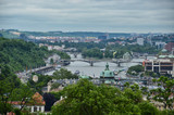 Evening Aerial View of Prague Czech Republic