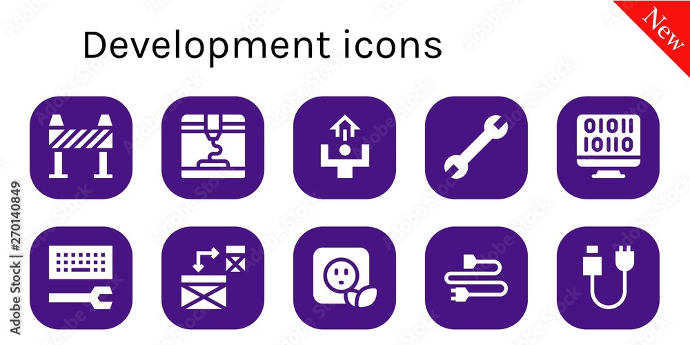 development icon set development icon set