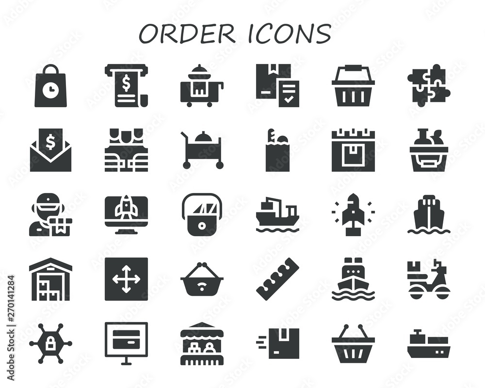order icon set