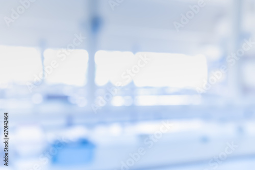 blur image of old laboratory for pharmacy background usage .