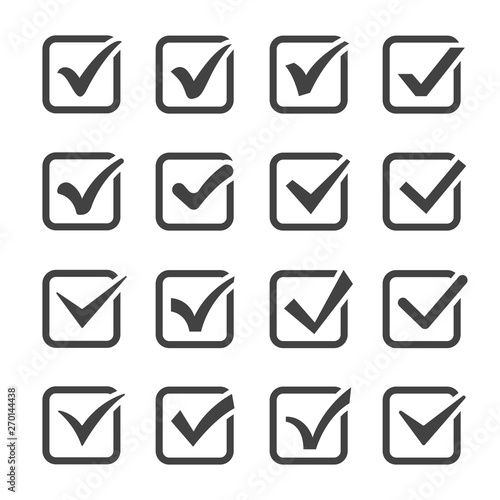 vector check box icon set
