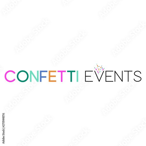 Modern, colorful and youthful logo template for event planner