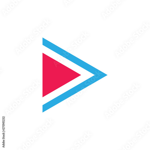 Free Download letter d triangle geometric logo vector - GFXLoad