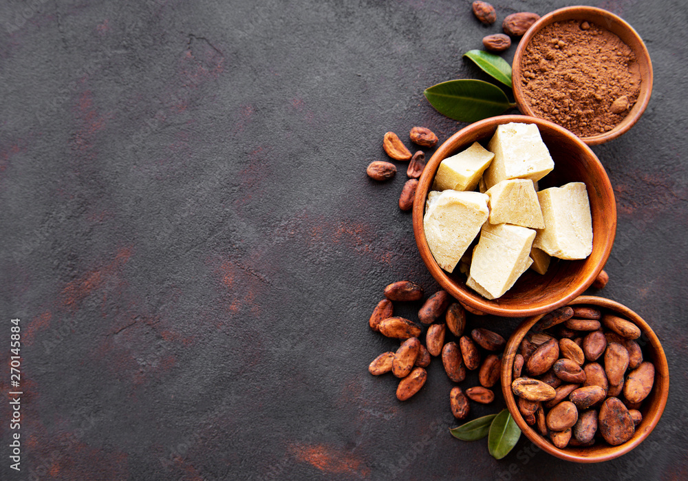 Cocoa beans, powder and cocoa butter Cocoa beans, powder and cocoa butter