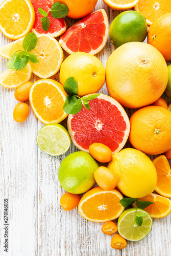 Fresh citrus fruits