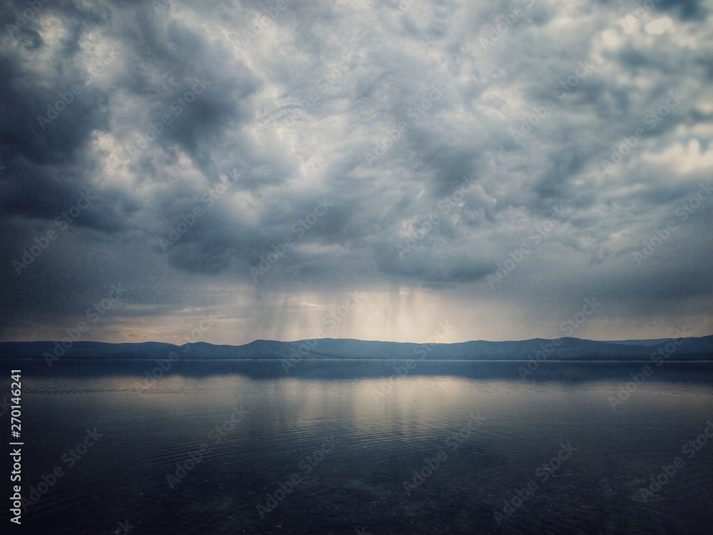 Thunderstorm on the Lake Turgoyak