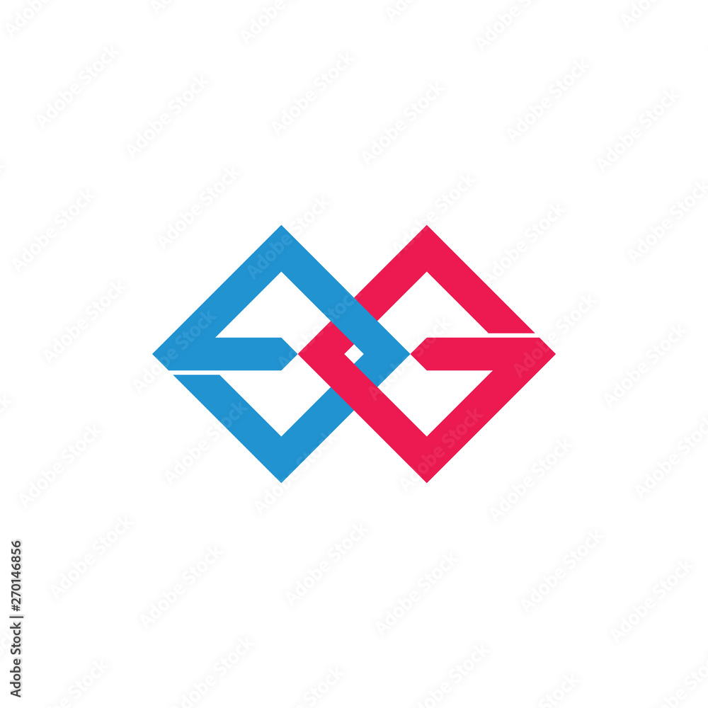letter eg square geometric linked logo vector letter eg square geometric linked logo vector