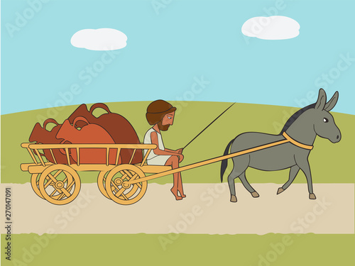 cargo transportation in ancient world cartoon