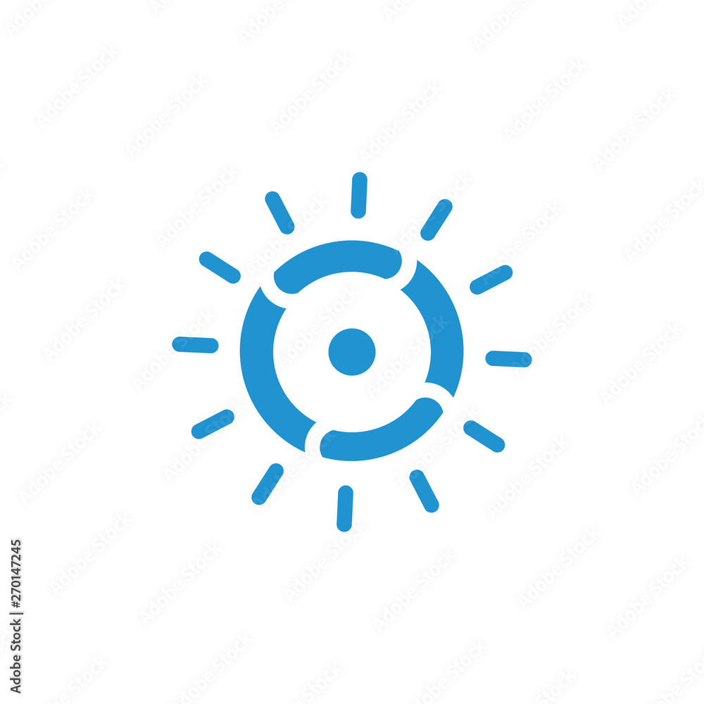 simple geometric sun light simple design vector simple geometric sun light simple design vector