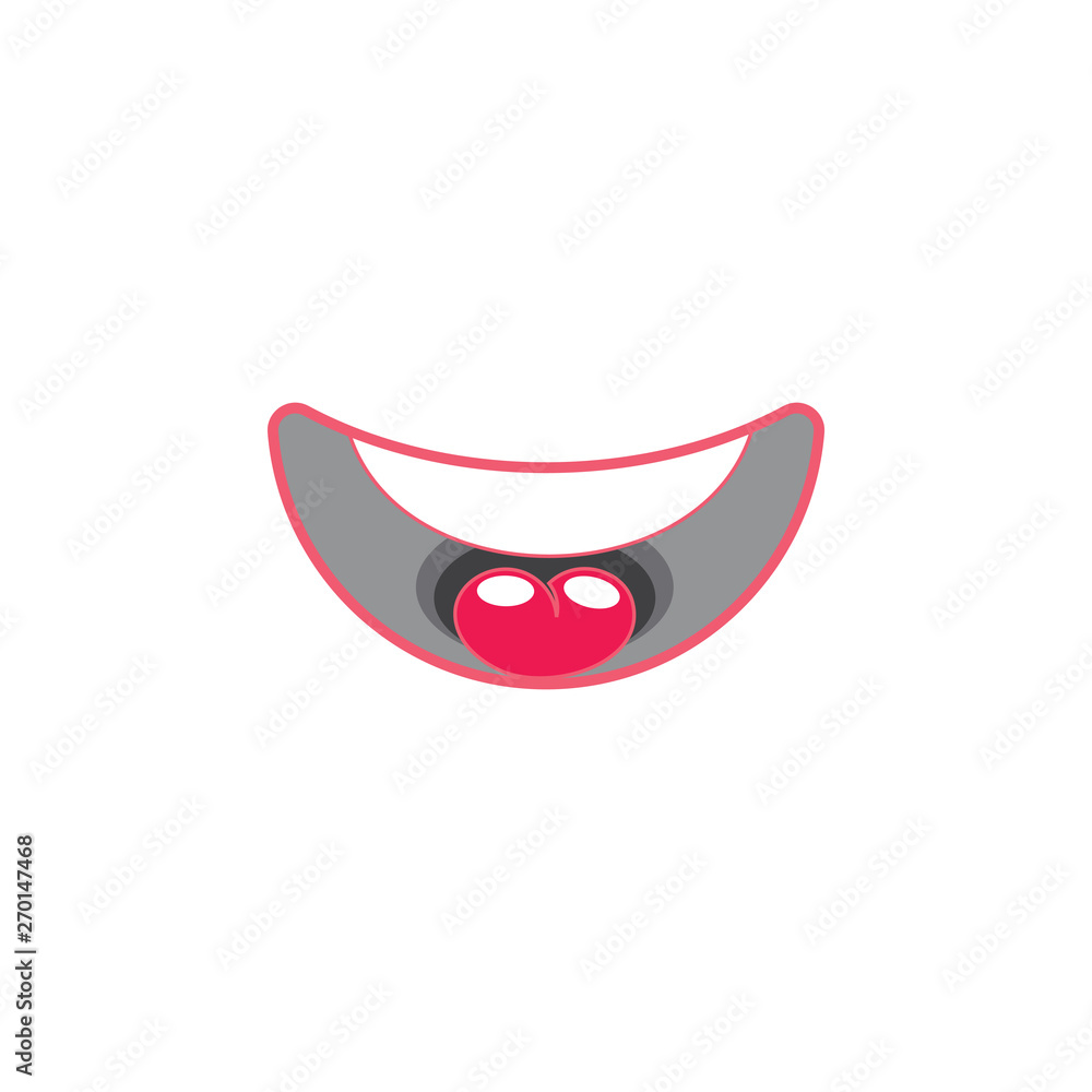 smile mouth clean teeth happy funny symbol vector smile mouth clean teeth happy funny symbol vector