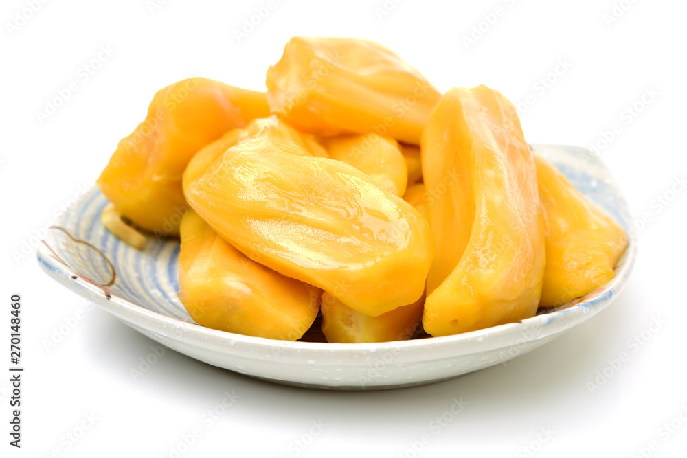 jackfruit isolated on white background jackfruit isolated on white background