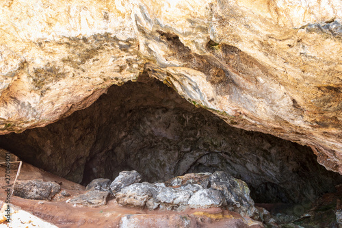 Cave called Grotta delle capre near San Felice Circeo, Italy.