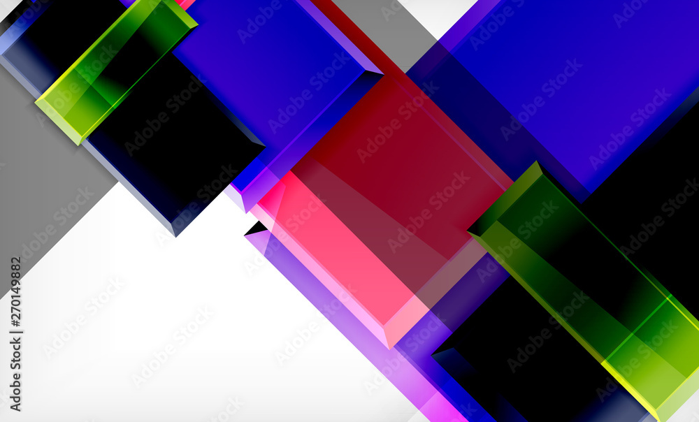 Colorful square and rectangle blocks background Colorful square and rectangle blocks background