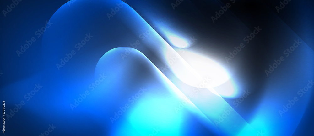 Neon glowing techno lines, hi-tech futuristic abstract background template Neon glowing techno lines, hi-tech futuristic abstract background template
