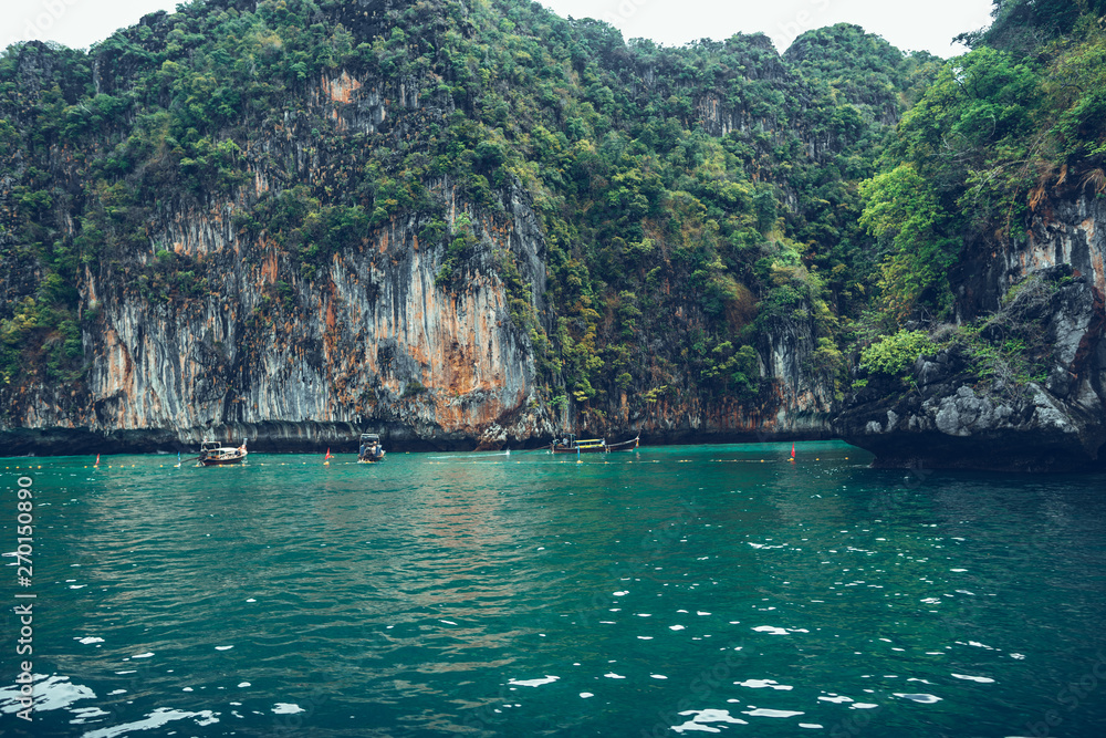 Travel by long tail boat Sea and island Travel by long tail boat Sea and island