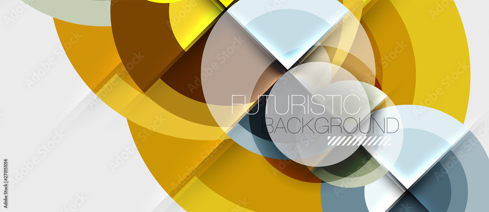 Geometric design abstract background - circles Geometric design abstract background - circles