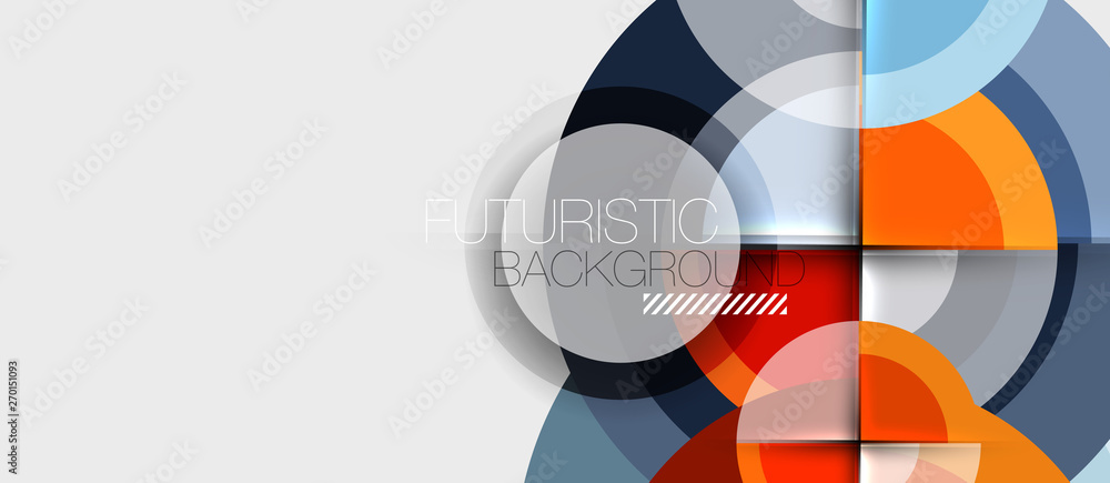 Obraz premium Geometric design abstract background - circles